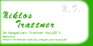 miklos trattner business card